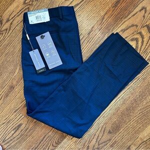 Michael Kors Navy Checkered Trousers